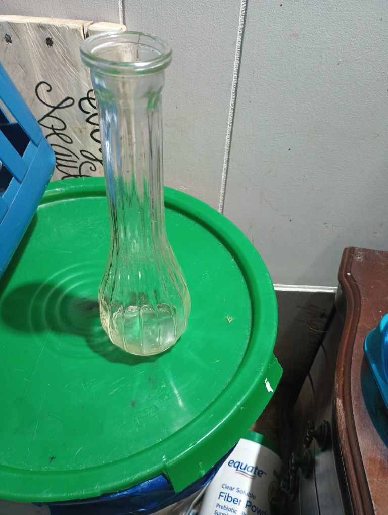 Vintage Glass Candlestick Holder