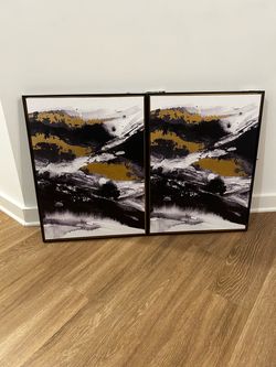 Abstract Wall Art Diptych Set of 2