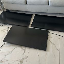 3 Samsung (43”) TV/Monitors | 1 Dell Monitor (27”)