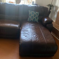 Brown Leather Sofas From Ashley’s 