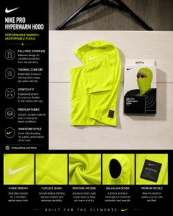 Lime green nike ski mask