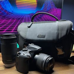 Nikon D3400 Bundle with Two Lenses and Carrying Case