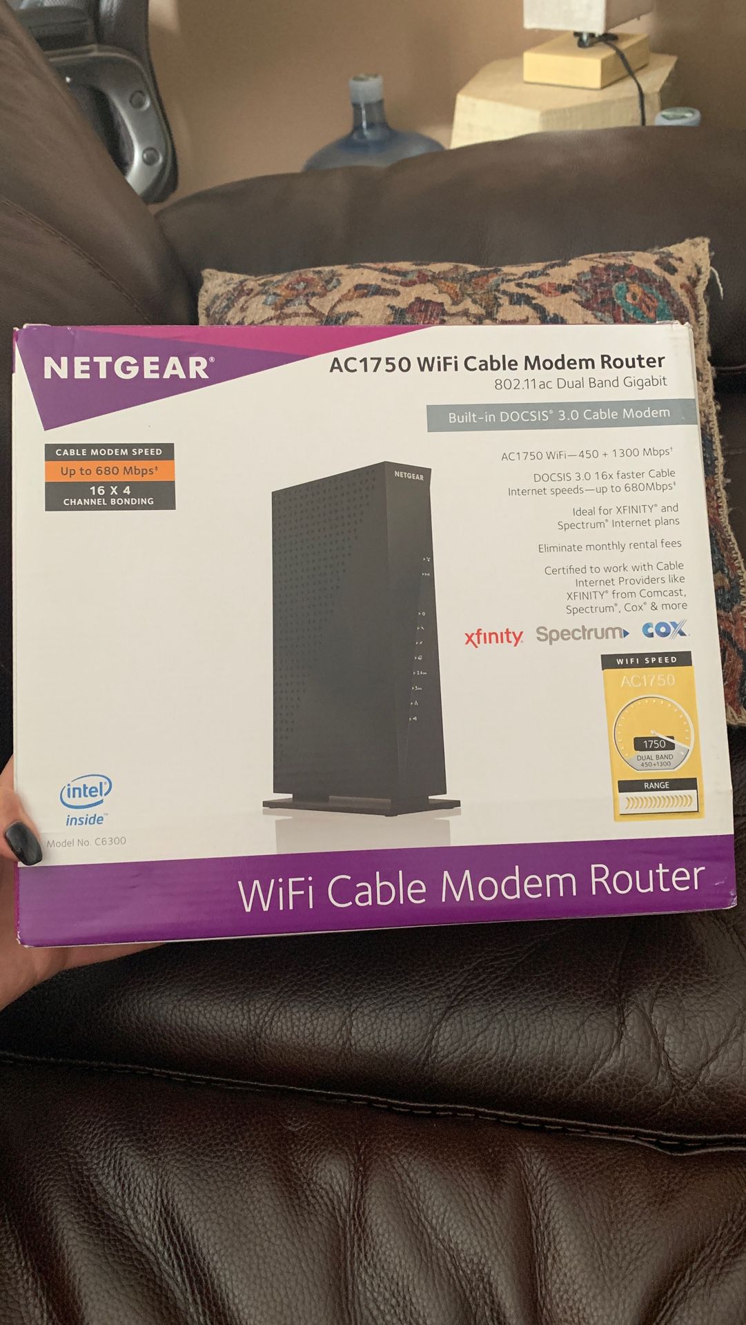 Nergear AC 1750 wifi cable modem router