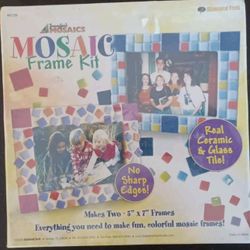 Jennifer’s Mosaics Frame Kit Real Ceramic & Glass Tile -Brand New