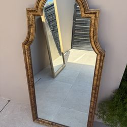 Gold Arched Accent Wall Mirror