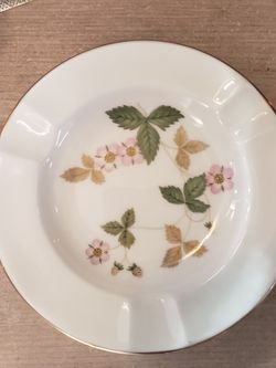 Wedgewood Bone China "Wild Strawberry" Ash Trays