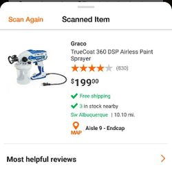 New Graco Truecoat 360 Airless Sprayer 