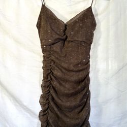 Brown Mini Dress 