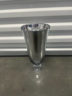 Glass tall vase