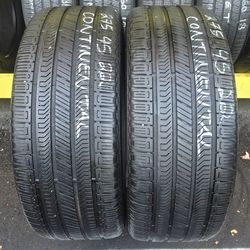PAIR OF P275/45R22 CONTINENTAL