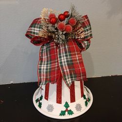 Handmade Holiday Red Stripe Bell