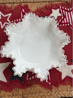 Large Milk Glass Bowl