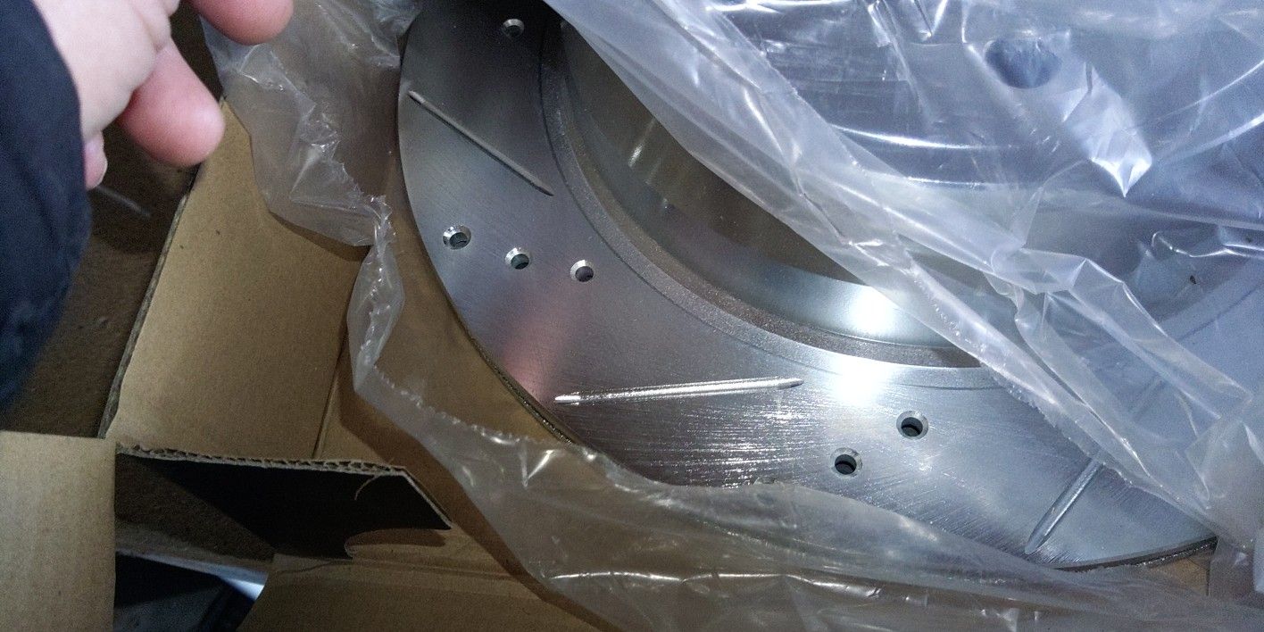 GM Truck Rear Rotors Slotted/Drilled. 