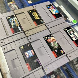LOT OF 6  SUPER NINTENDO ASSORTED GAMES | AUTHENTIC | TESTED