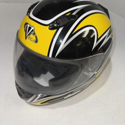 Full Face Motorcycle helmet Yellow XL