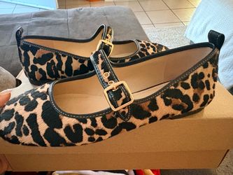 Coach leopard flats