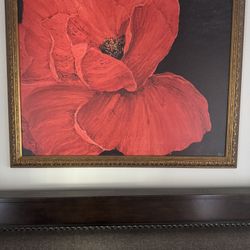 Brazen Wall Art, Gold Frame. Very big (45”x36) ($200 off)