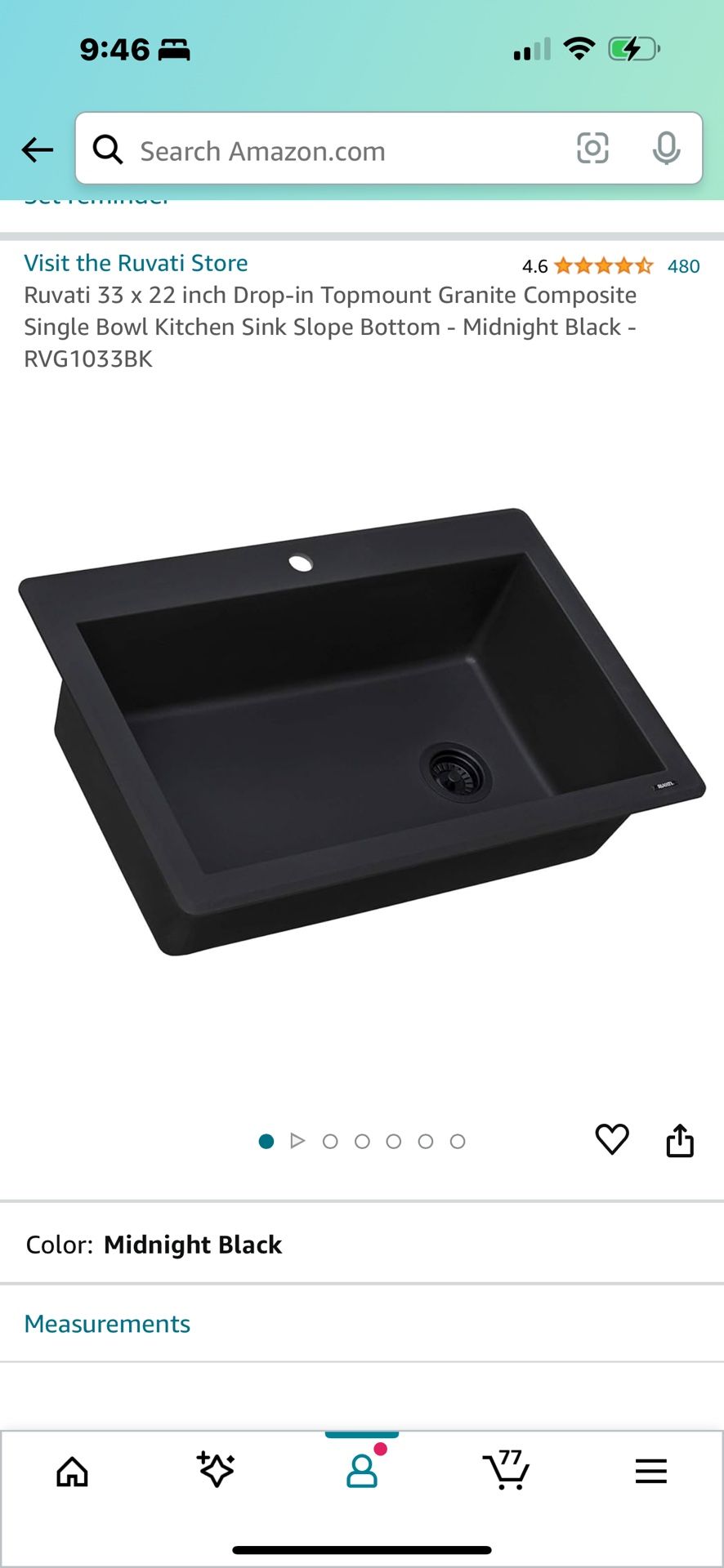 Ruvati Drop In Brand New Sink