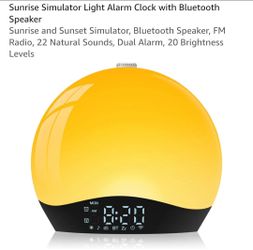 ARTINABS Sunrise Alarm Clock Bluetooth Radio White Noise Machine For Sale