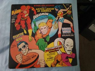 VINTAGE JUSTICE LEAGUE OF AMERICA ALBUM COVER