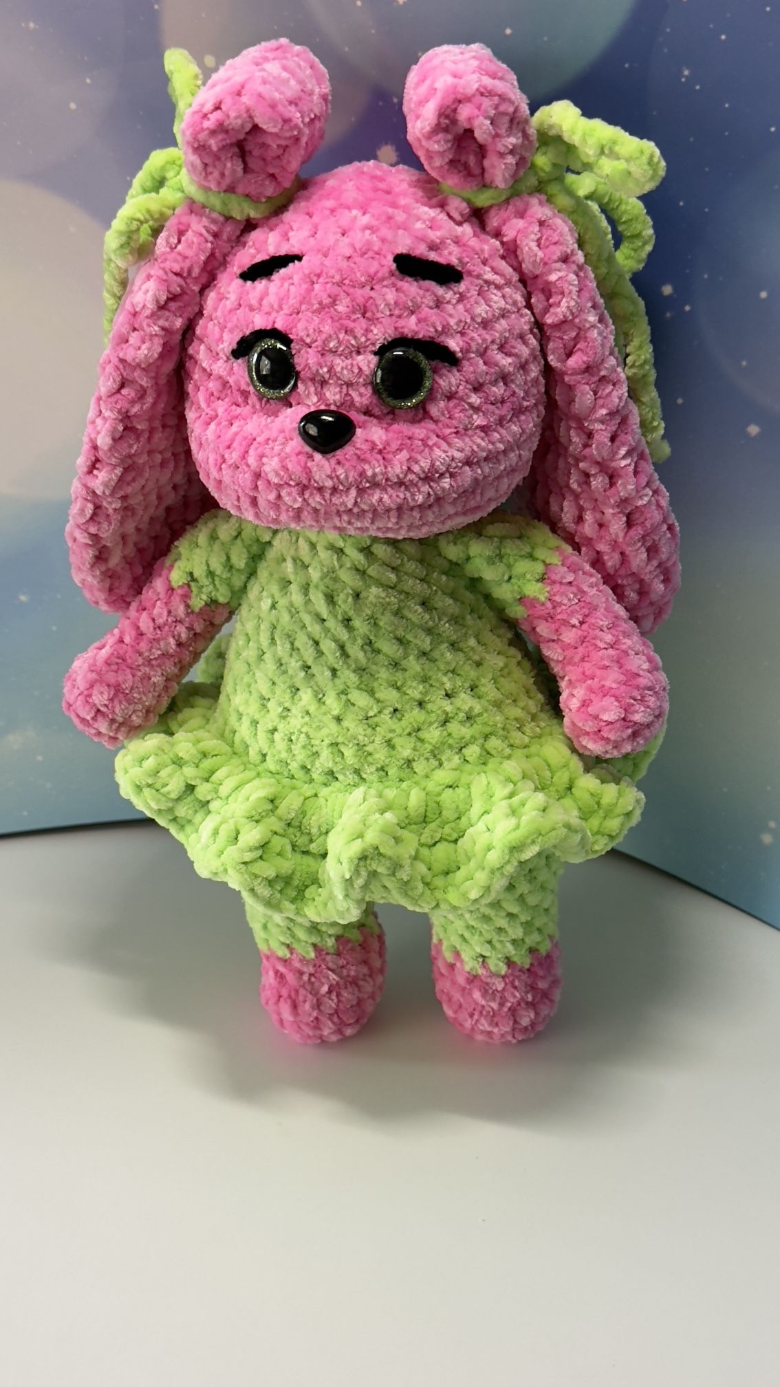 handmade toy. plush bunny