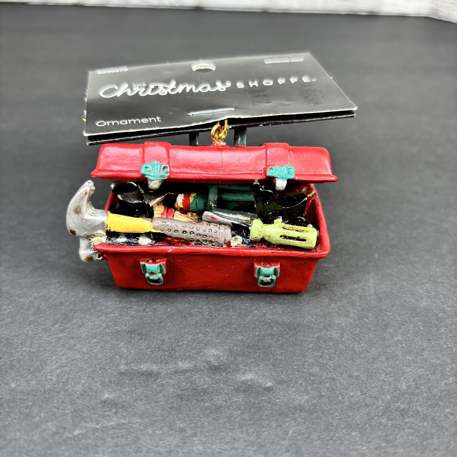 Christmas Shoppe Toolbox Ornament New With Tags