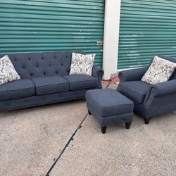 Modern Tufted Couch Set - Free Delivery 
