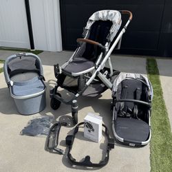 Uppababy Vista 2 Double Stroller- Loads Of Extras!