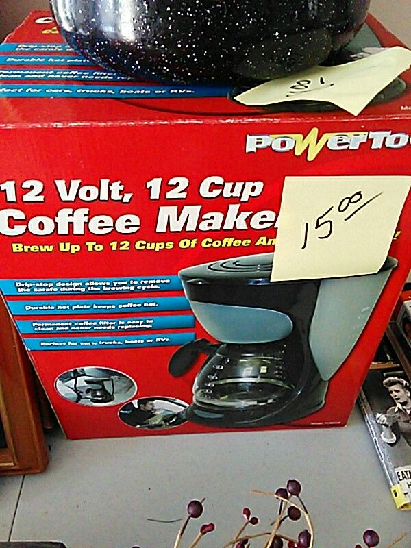 Brand New unopened 12 volt full size coffee maker