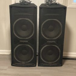Peavey TLS6X dual 15-inch PA speakers set of 2 