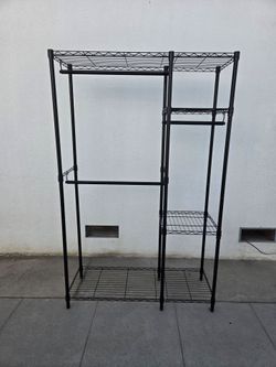 Black Iron Clothes Rack
