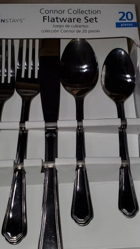 Mainstays Connor Collection Flatware Set Of 20