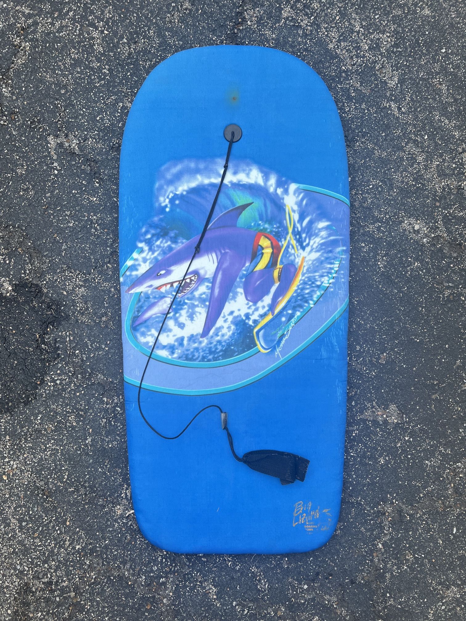 Big Lizard Blue Shark Man Boogie Board