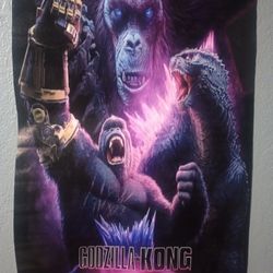 Godzilla Kong The New Empire Movie Premier Canvas Poster 