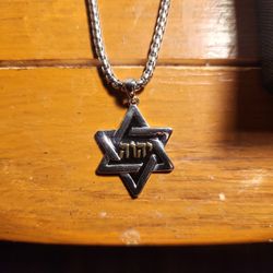 Star Of David Pendant Necklace 