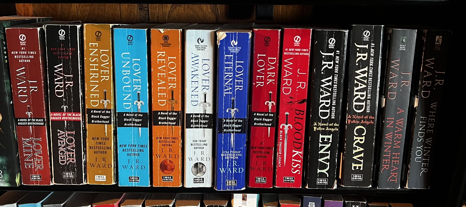 JR Ward Black Dagger Brotherhood Fallen Angels Various Paperback Books - 13 - Used 