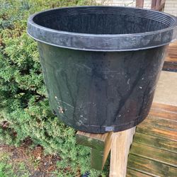 Black Planter Bucket 