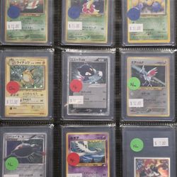 Pokemon Cards Vintage Showcase Cards Ranging from $10 and up each (3)