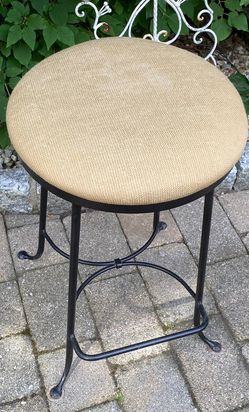Charleston forge iron kitchen bar counter swivel chair