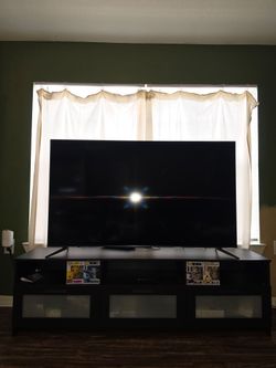 Modern Black TV Stand with storage