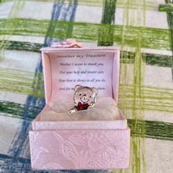 Mothers Day Treasure Mini Glass Bear