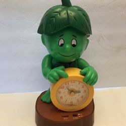 Vintage 1985 Pillsbury Jolly Green Giant Little Sprout Alarm Clock