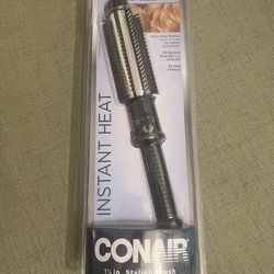 New In Package Conair Instant Heat Curling Iron Brush, 1 1/4-Inch Barrel