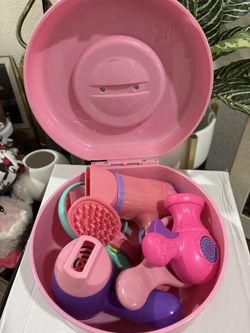 Pink Toy Hair Styling Case