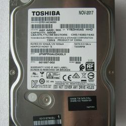 Toshiba 500 GB SATA 3.5” 7200RPM 