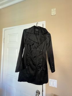 Bebe Satin Trench Coat