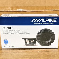 3 Inch Midrange Component Car Speakers Set 1-Pair MC Alpine 30MC 🚨 Payment Options Available 🚨 No Credit Needed 🚨 