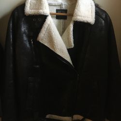 Love Tree Black Faux Leather Jacket - Women’s Medium - Like New (Never Worn) 