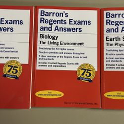 Barron's Regents Exams and Answers Biology, earth science, algebra 1 