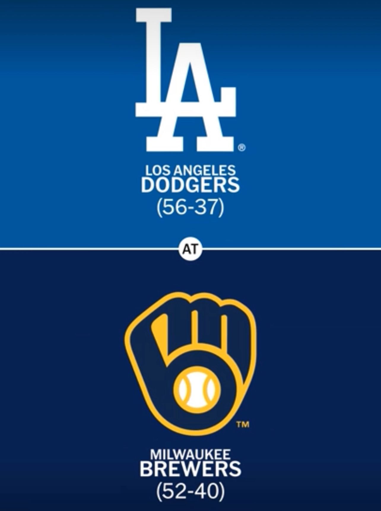 DODGERS VS BREWERS 